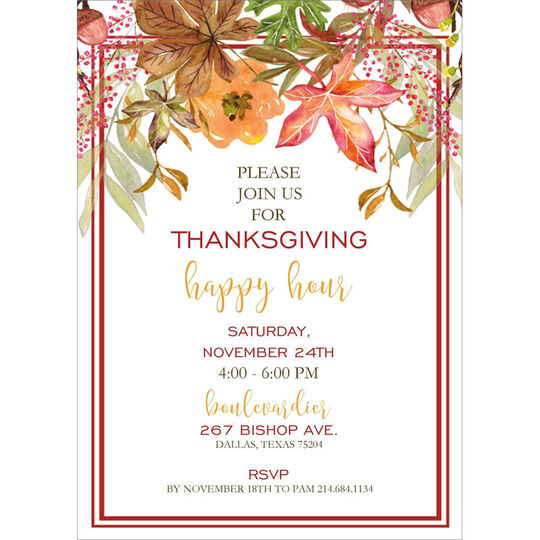 Fall Foliage Invitations