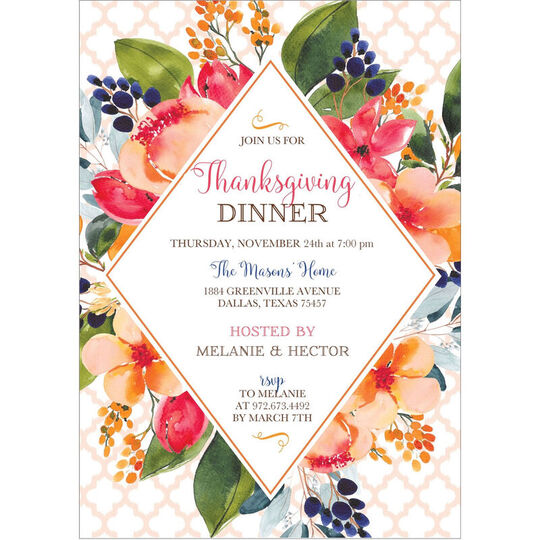 Fall Bouquet Invitations