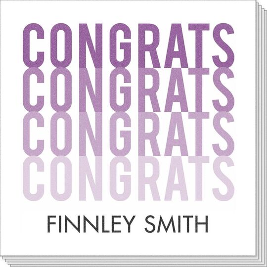 Pick Your Color Congrats Beverage Napkins