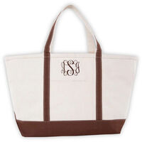 Personalized Brown Large Classic Tote