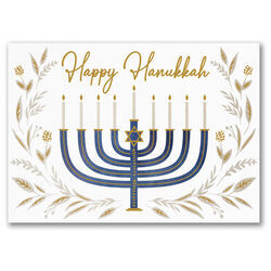 Fesitve Holiday Menorah Holiday Cards