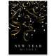 New Year Wishes Folded Holiday Cards Image 1 of 3