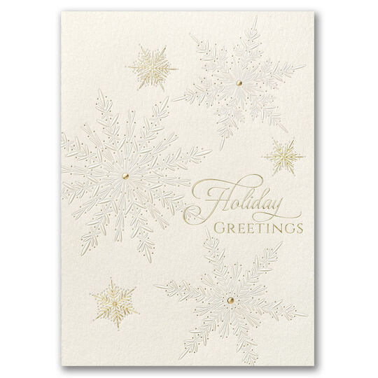 Snowflake Neutrals Holiday Cards
