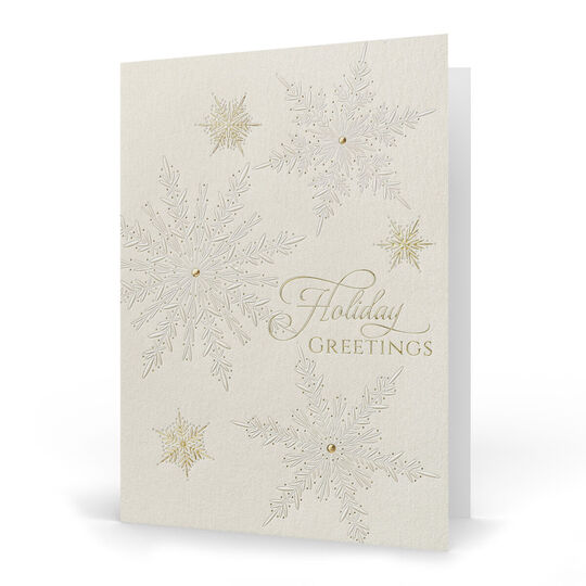 Snowflake Neutrals Holiday Cards