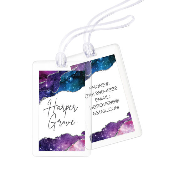 Stylish Agate Luggage Tags