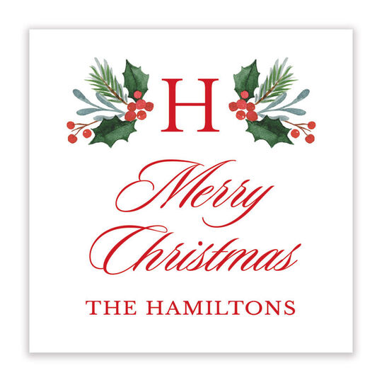 Family Season Square Gift Stickers