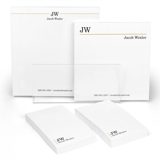 Executive Initials Notepad Set (4 Pads)