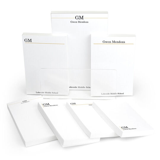 Executive Initials 7 Notepad Set