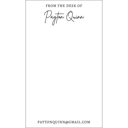 From the Desk of Flat Note Cards - Letterpress