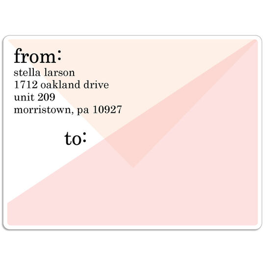 Chic Abstract Shipping Labels