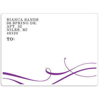 Elegant Flourish Shipping Labels