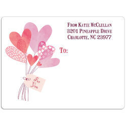 Heart Bouquet Shipping Labels