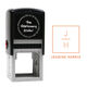 Stacked Block Monogram Self-Inking Book Stamp Image 1 of 4