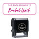 West Script Rectangular Self-Inking Book Stamp Image 1 of 3