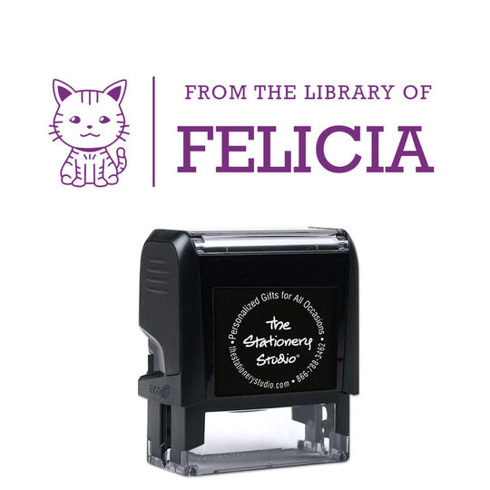 Pick Your Pet Rectangular Self-Inking Book Stamper