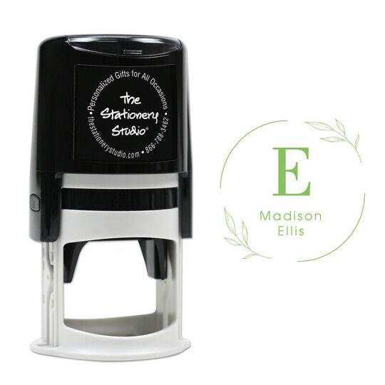 Elegant Vine Self Inking Book Stamp
