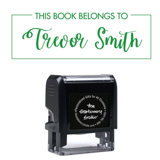 Smith Rectangular Self-Inking Book Stamp