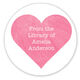 Pink Watercolor Heart Library Round Stickers in a Jar Image 2 of 2
