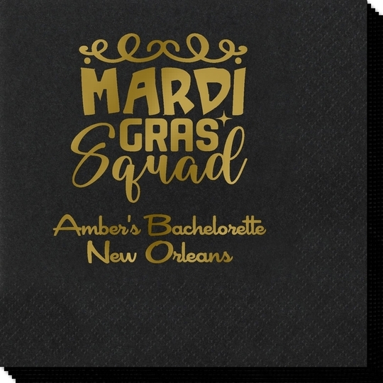 Mardi Gras Squad Napkins