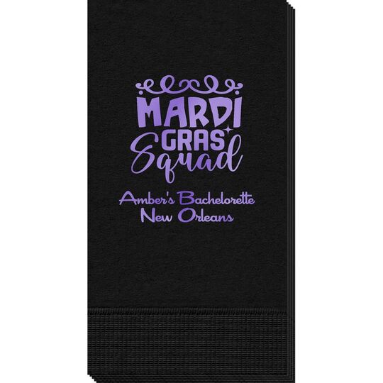 Mardi Gras Squad Guest Towels