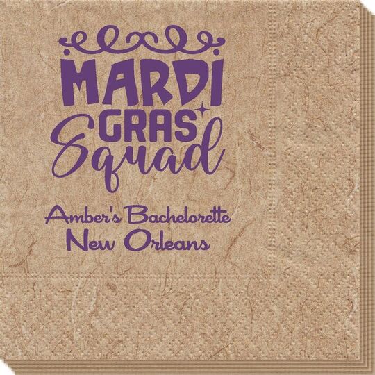 Mardi Gras Squad Bali Napkins