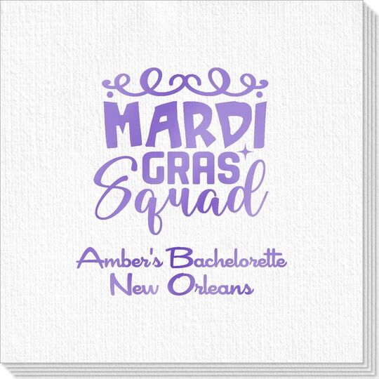 Mardi Gras Squad Deville Napkins