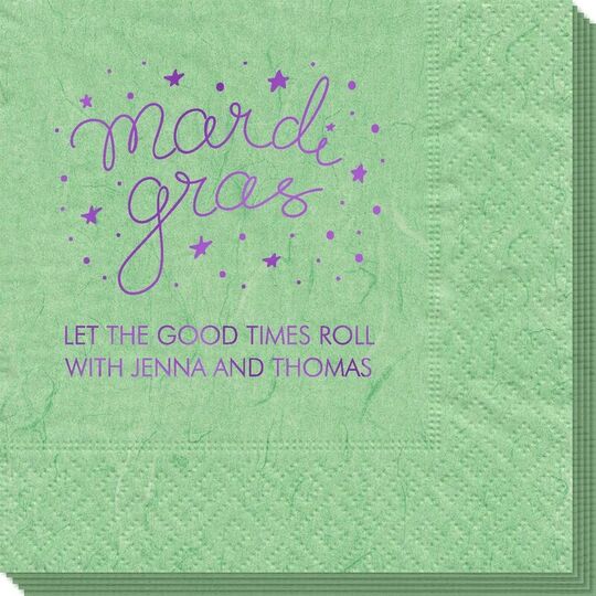 Mardi Gras Stars Bali Napkins