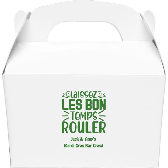 Let The Good Times Roll Gable Favor Boxes