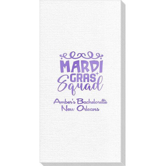 Mardi Gras Squad Deville Guest Towels