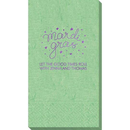 Mardi Gras Stars Bali Guest Towels