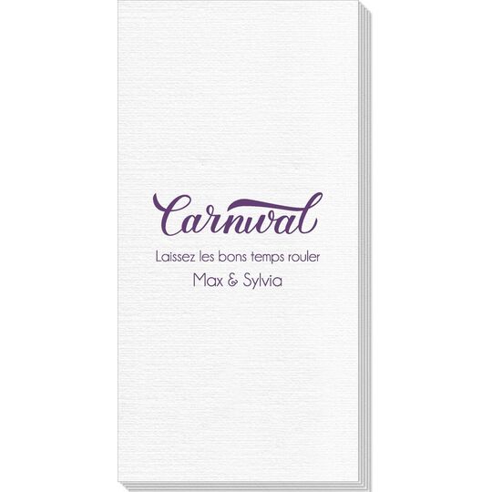 Script Carnival Deville Guest Towels