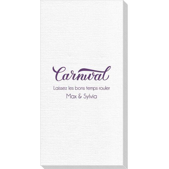 Script Carnival Deville Guest Towels