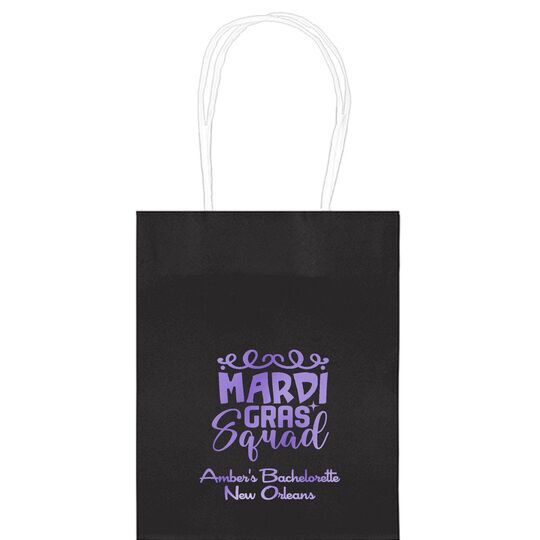 Mardi Gras Squad Mini Twisted Handled Bags