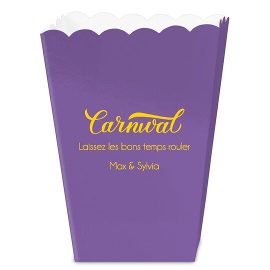 Script Carnival Mini Popcorn Boxes