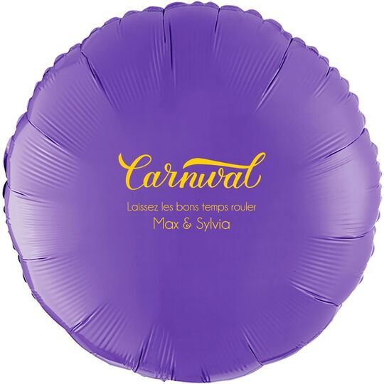 Script Carnival Mylar Balloons