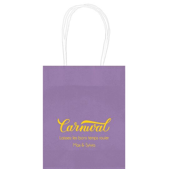 Script Carnival Mini Twisted Handled Bags