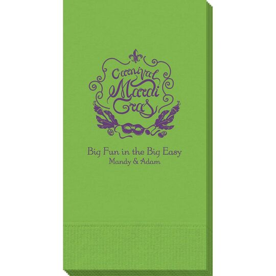 Carnival Mardi Gras Guest Towels