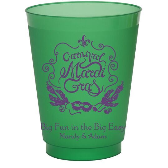 Carnival Mardi Gras Colored Shatterproof Cups