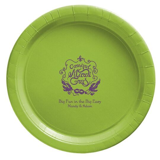 Carnival Mardi Gras Paper Plates