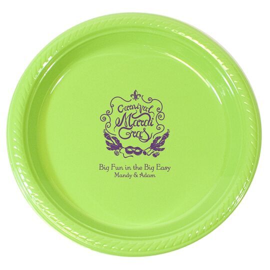 Carnival Mardi Gras Plastic Plates