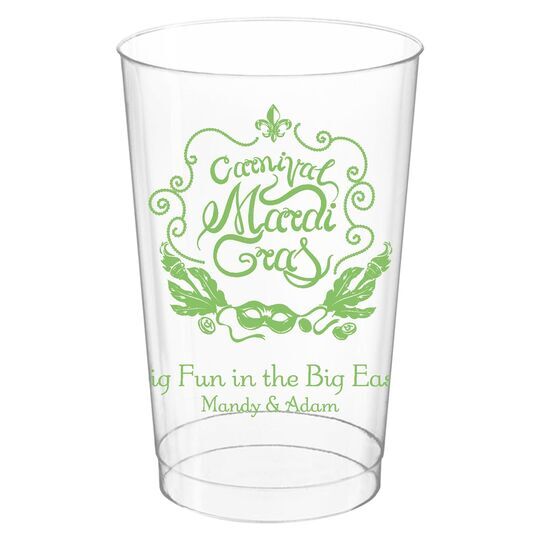 Carnival Mardi Gras Clear Plastic Cups