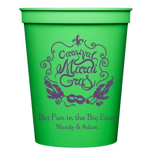 Carnival Mardi Gras Stadium Cups