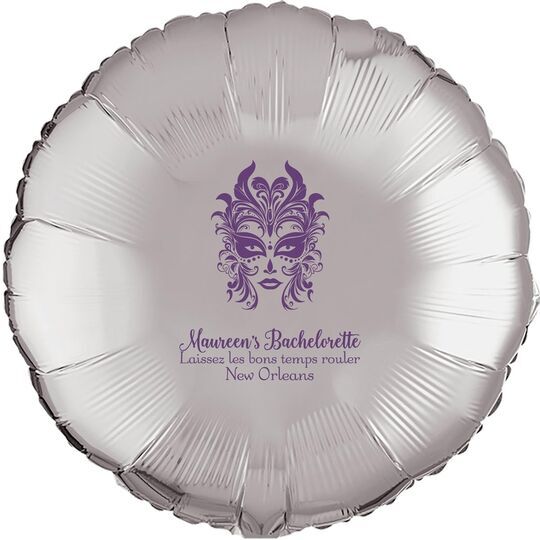 Carnival Mask Mylar Balloons