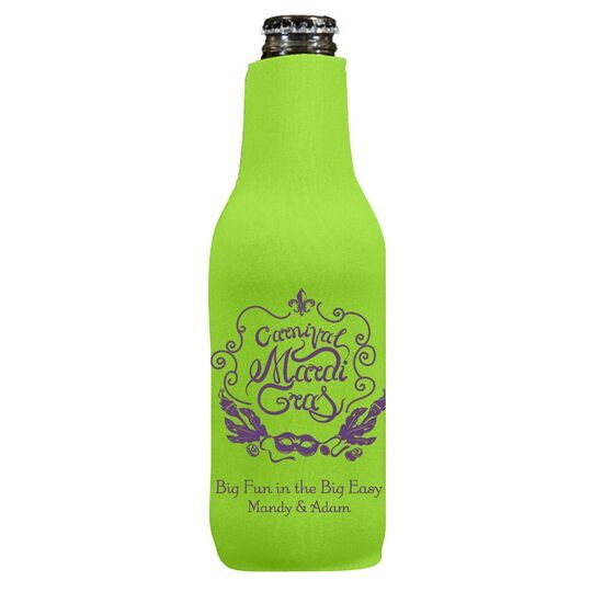Carnival Mardi Gras Bottle Huggers