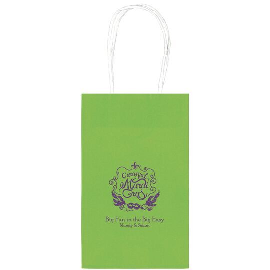 Carnival Mardi Gras Medium Twisted Handled Bags