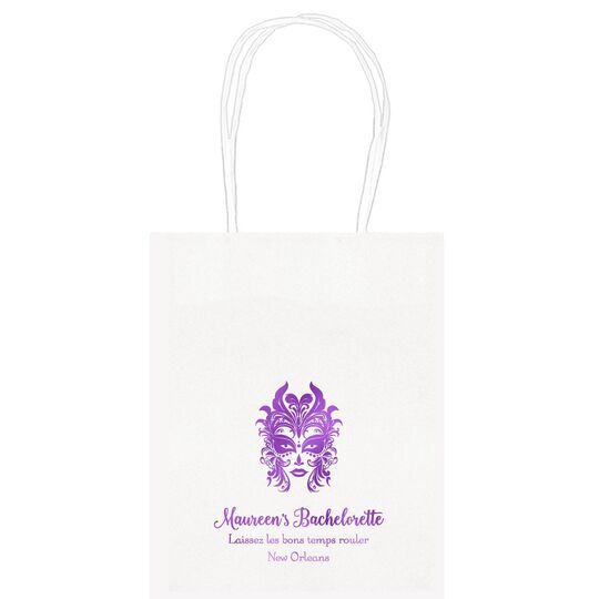 Carnival Mask Mini Twisted Handled Bags