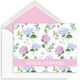 Scattered Hydrangea Blooms Folded Note Cards Image 1 of 3