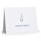 Stacked Block Monogram Folded Note Cards Image 4 of 4