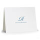 Elegant Script Initial Folded Note Cards Image 3 of 5