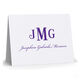 Bold Monogram Folded Note Cards Image 4 of 4